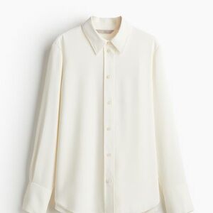 Elegant Cream Button-Up Shirt